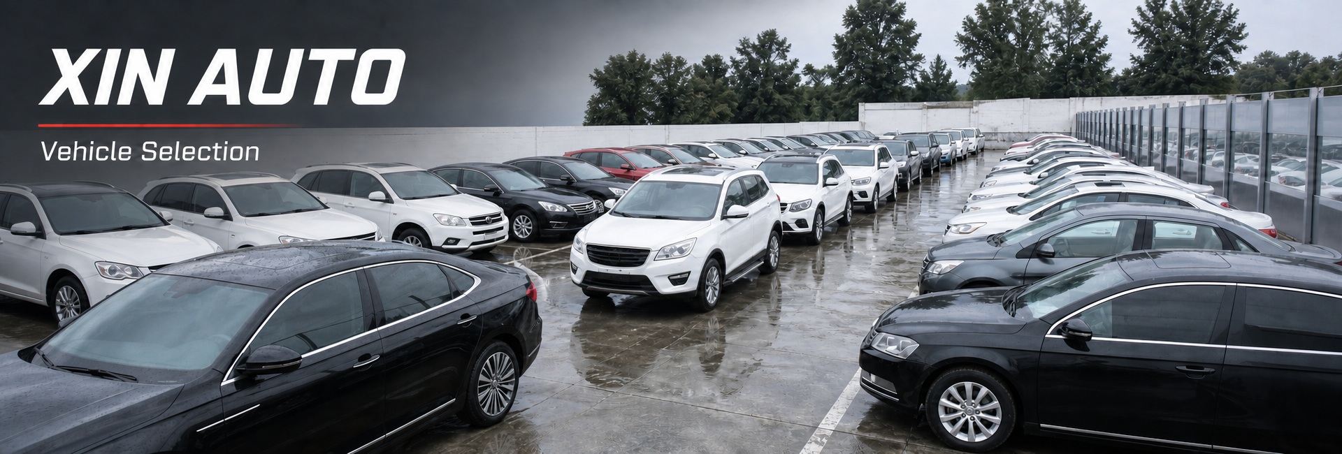 Vehicle yard with covered stock