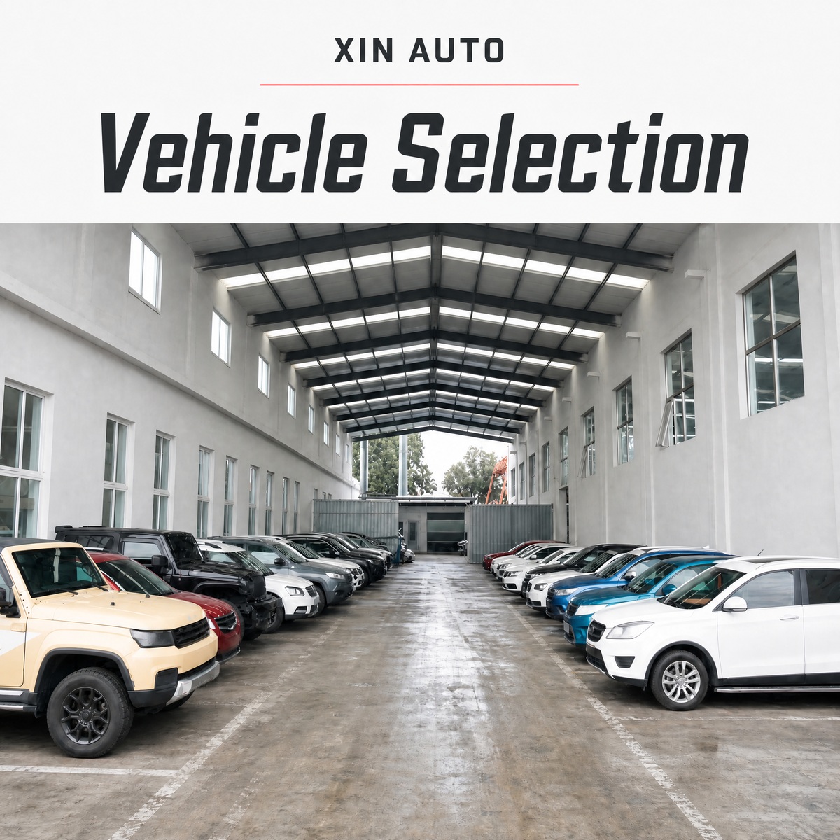 Covered inventory parking