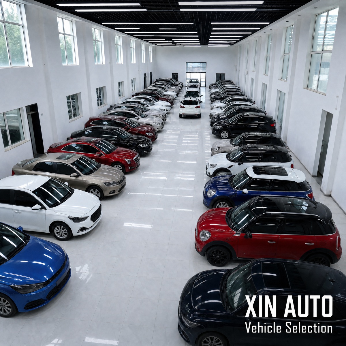 Panoramic view of the inventory yard