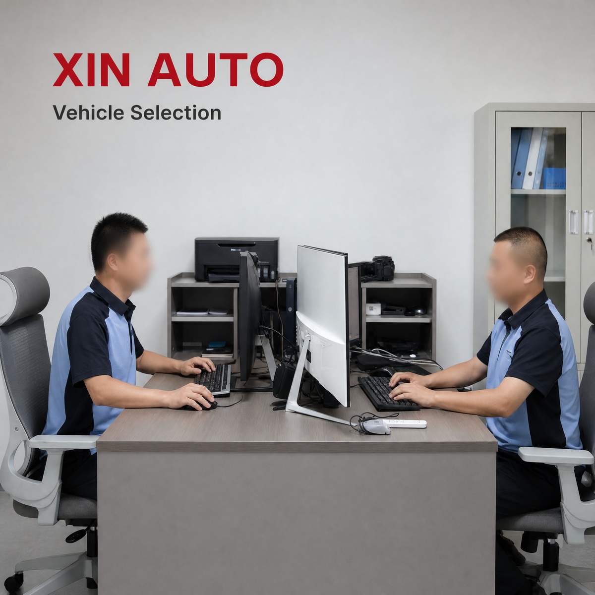 Members of the Xin Che Hang export team